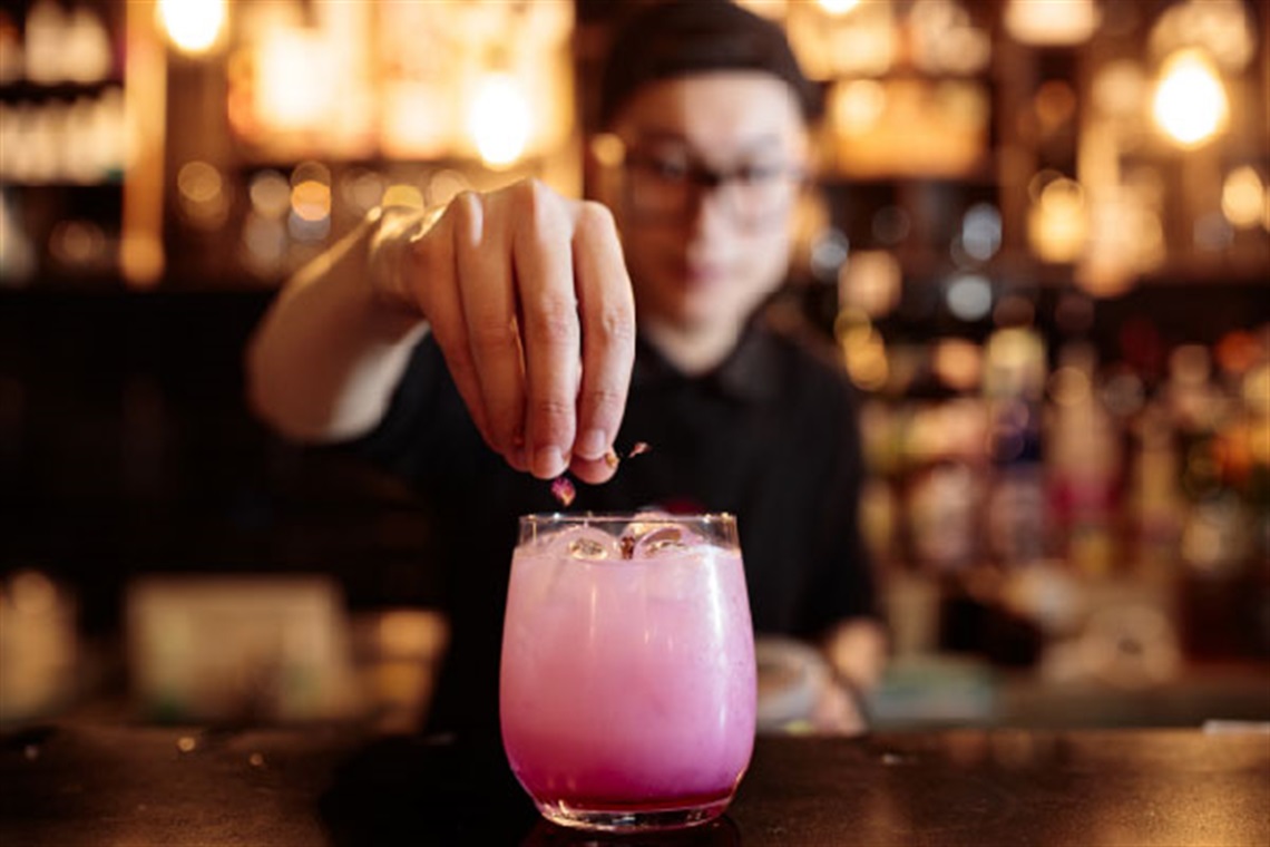 Bar staff at Fat Panda Restaurant in Canley Heights Town Centre