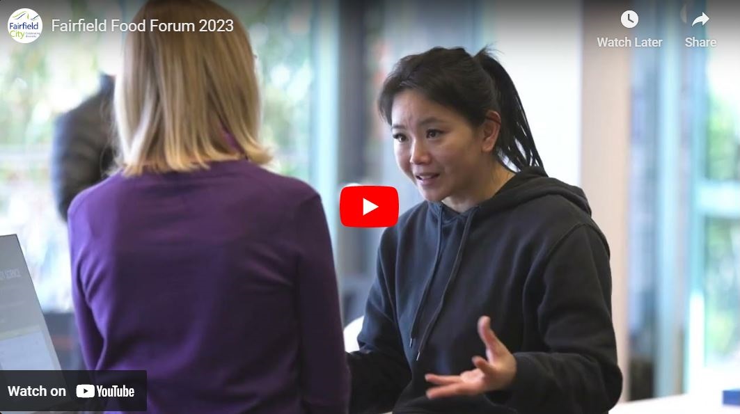 Screenshot of Fairfield Food Forum 2023 YouTube video